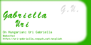 gabriella uri business card
